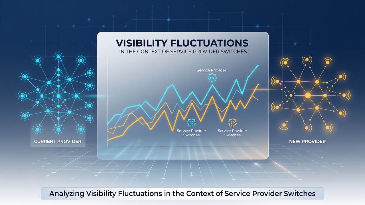 Analyzing Visibility Fluctuations in the Context of Service Provider Switches